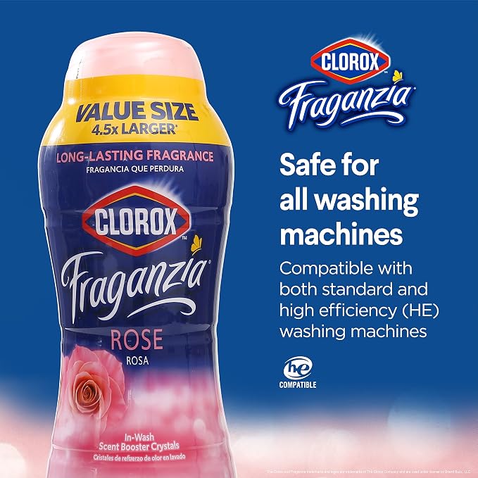 Clorox Fraganzia Laundry Scent Booster Crystals in Rose Scent - Image 5