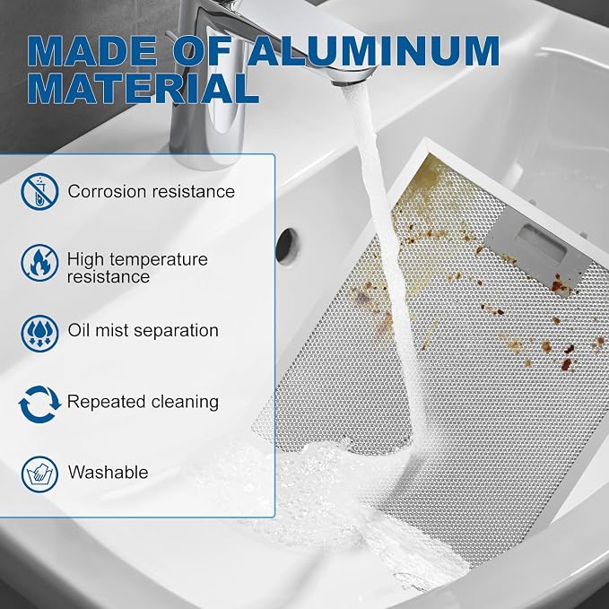 2-Pack W10169961A Range Hood Filter 10.5" X 12" - Image 6