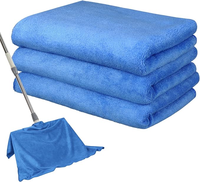 Newwiee 3 Pcs Extra Large Microfiber Cleaning Cloth 30" x 20" Washable Reusable by Newwiee