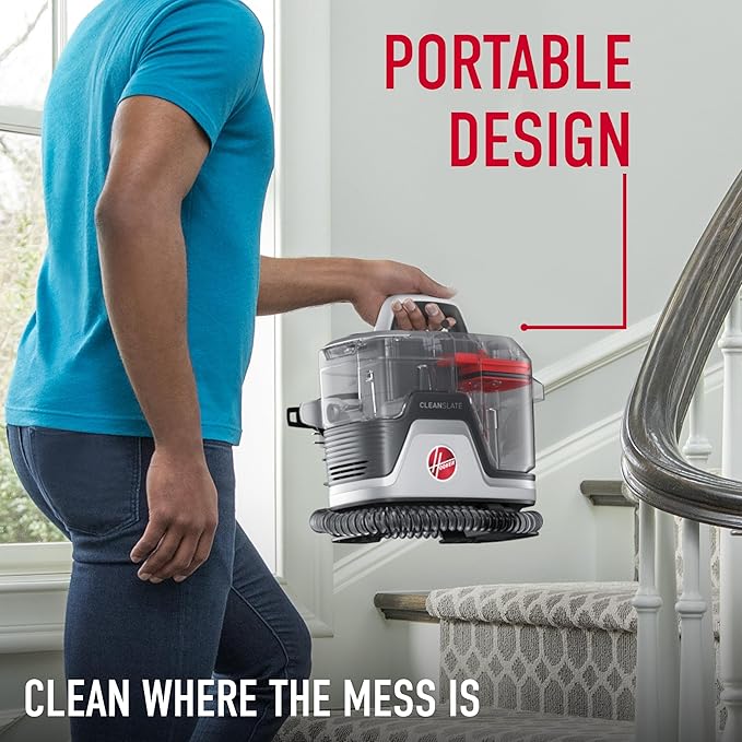 Hoover CleanSlate Plus Portable Carpet + Upholstery Spot Cleaner Machine - Image 2