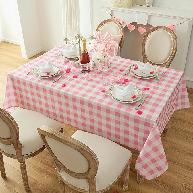 Classic Gingham Buffalo Tablecloth Fabric - Image 8