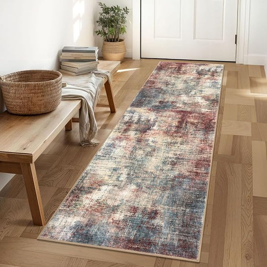 IOHOUZE Abstract Runner Rug 2x6 Ft Washable Runners by iOhouze
