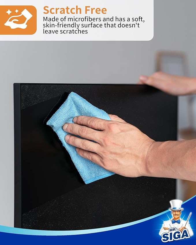 MR.SIGA Microfiber Cleaning Cloth, All-Purpose Microfiber Towels, Streak Free - Image 4