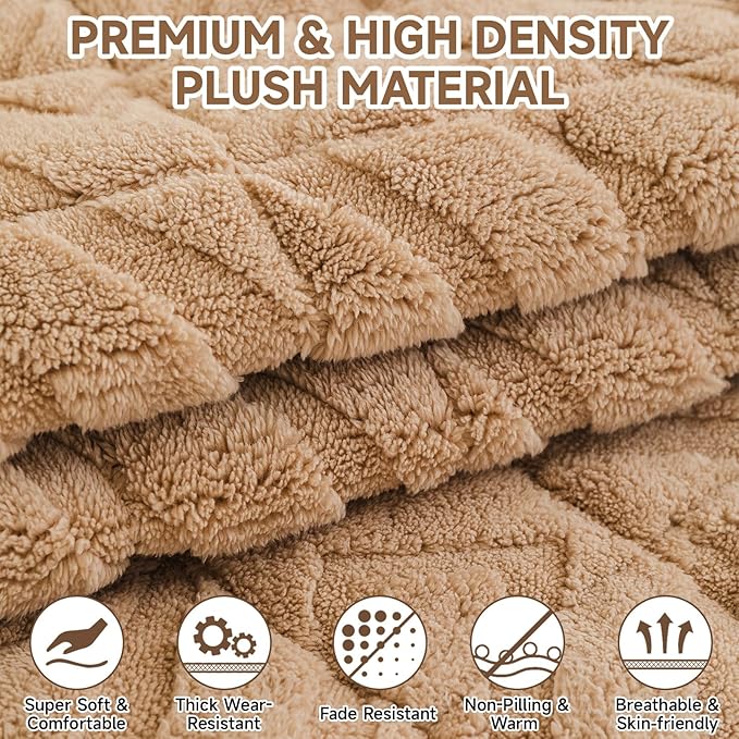 OTOB Plush Couch Cover for Dogs Washable, Non Slip Fuzzy Soft Armrest Backrest - Image 3