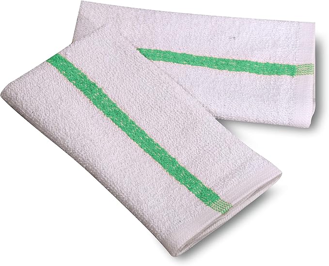 GOLD TEXTILES New Cotton Blend White Restaurant Bar Mops Kitchen Towels - Image 4