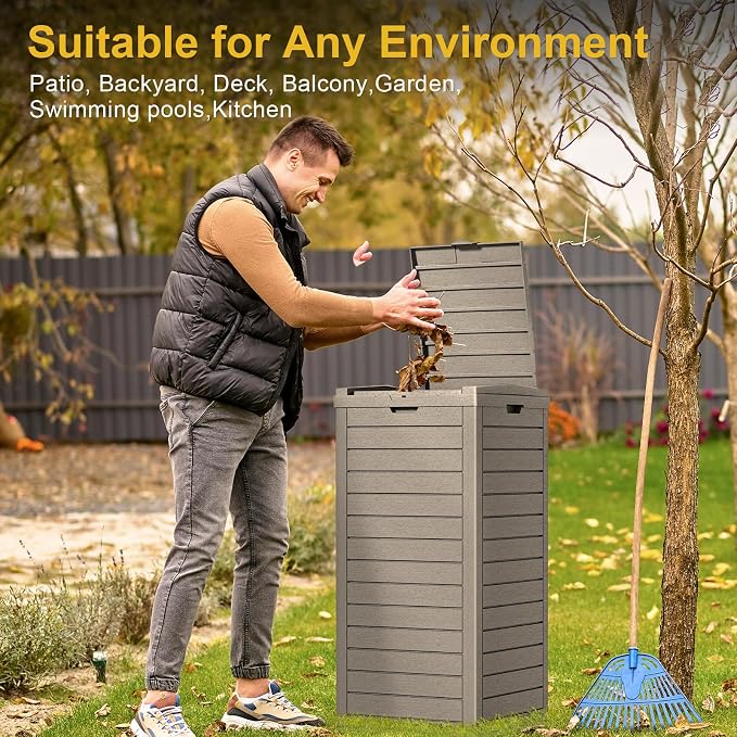 31-Gallon Outdoor Trash Can - Image 5