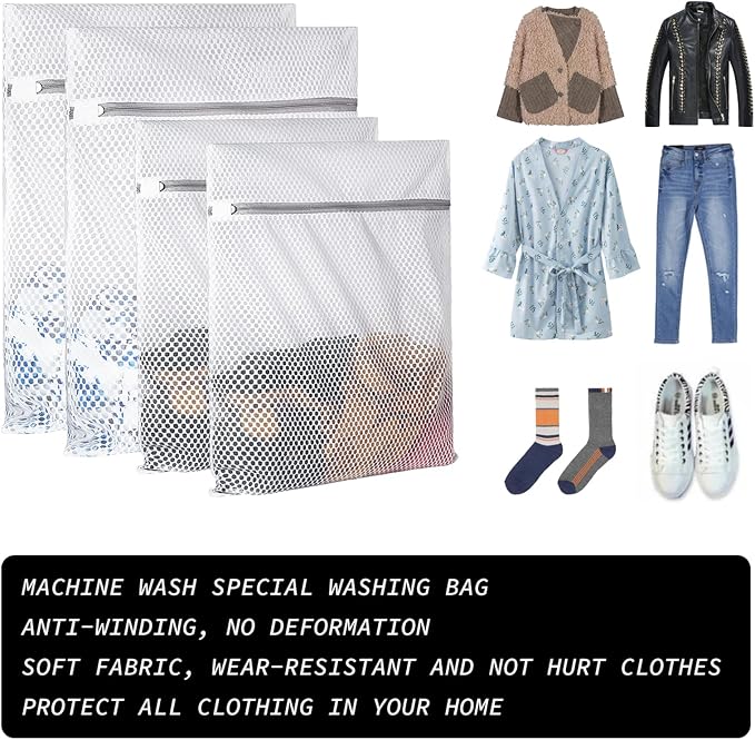 Extra Large Honeycomb Mesh Laundry Bag125gsm Net Fabric Durable and Reusable - Image 3