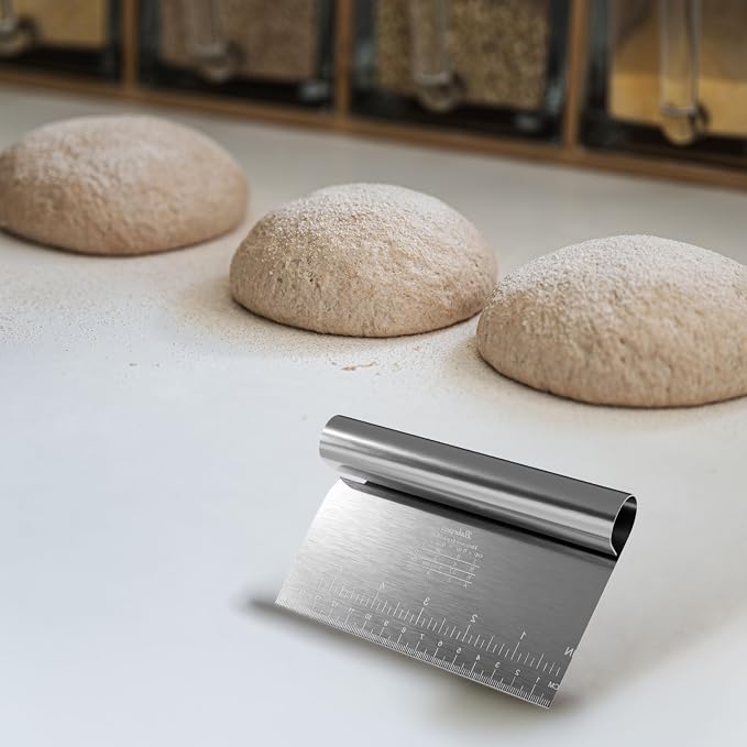 Bakerpan Stainless Steel Heavy Duty Dough Cutter, 3 Size Set - Image 4