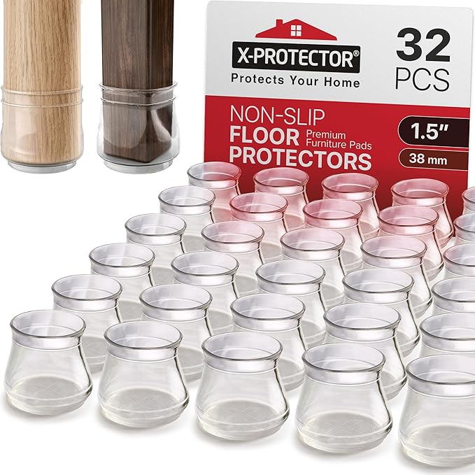 X-Protector Silicone Chair Leg Floor Protectors by X-Protector