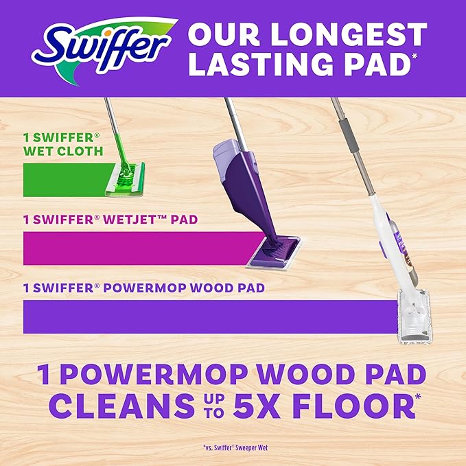 Swiffer Power Mop Wood, Hardwood Floor Cleaner - Image 4