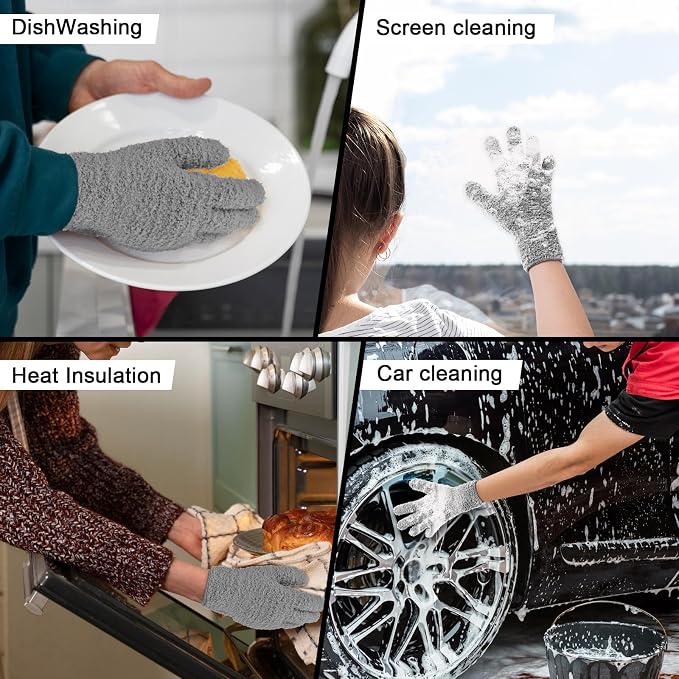 Plant Dusting Gloves, Microfiber Dusters - Image 6