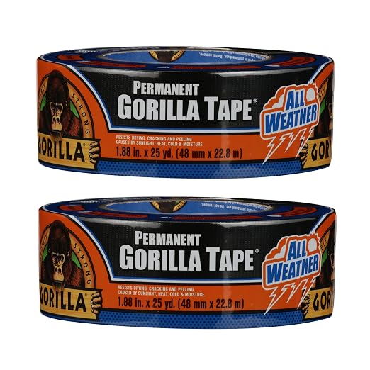 Gorilla All Weather Duct Tape, 1.88" x 25 yd by Gorilla