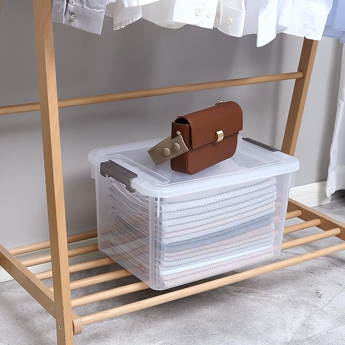 Citylife 6 Packs 32 QT Plastic Storage Bins - Image 8