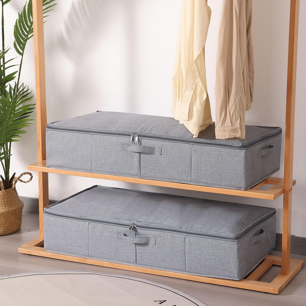 Under Bed Storage Container,Grey,23.6x11.8x5.9 Inch,3 Pack