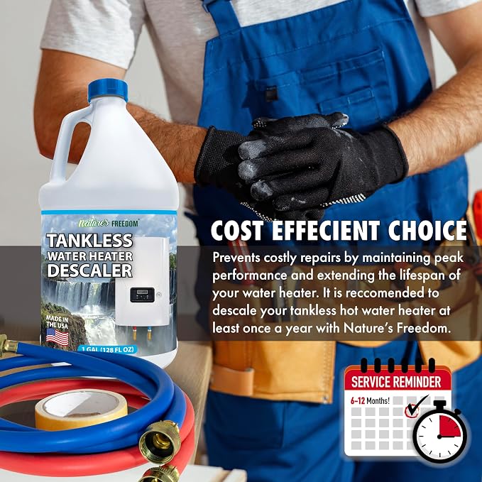 Nature's Freedom Tankless Water Heater Flush Descaler, Gallon – Professional - Image 6