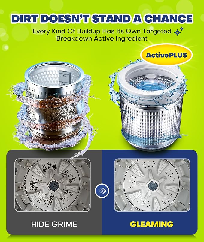 Deep Cleaning Washing Machine Cleaner Tablets, No More Odor & Pet Fur Washing - Image 2