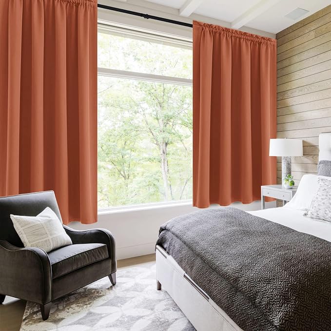 DWCN Blackout Curtains Thermal Insulated, Energy Saving & Noise Reducing - Image 2