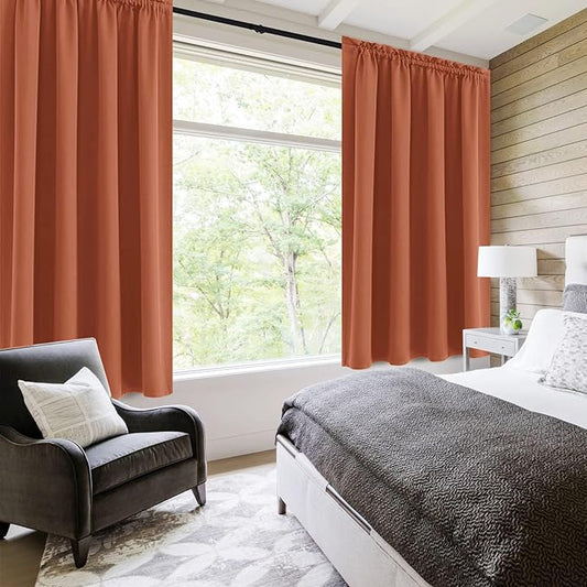 DWCN Blackout Curtains Thermal Insulated, Energy Saving & Noise Reducing - Image 2
