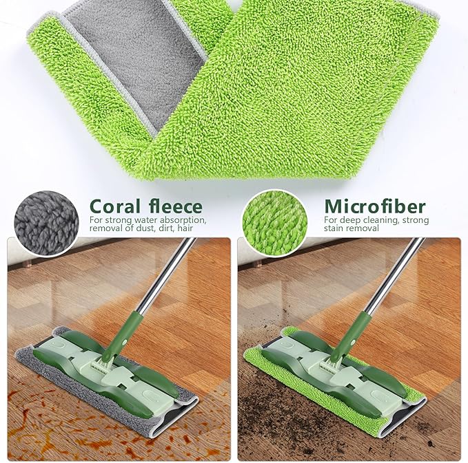 Microfiber Mops for Floor Cleaning, Masthome Professional Floor Mops - Image 2