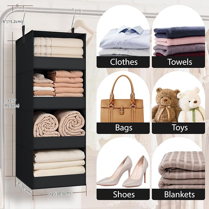 GRANNY SAYS 4-Shelf Hanging Organizer, Wall Mount - Image 5