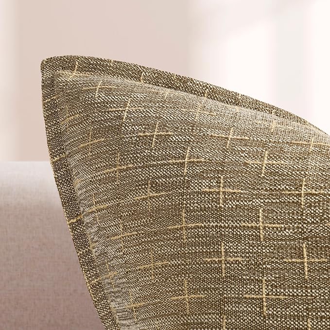 ZWJD Pillow Covers 22x22 Set of 2 Soft Polyester Textured Pillow Covers - Image 2