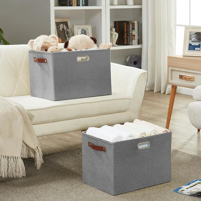 3-Pack Foldable Fabric Storage Bins - Image 7
