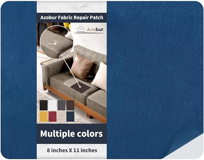 Azobur Velvet Patch, Self-Adhesive Rectangular Flannel Fabric Patch, Automotive by Azobur