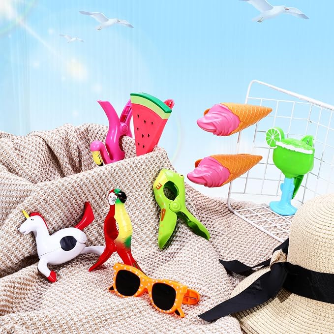 Rtteri 16 Pcs Beach Towel Clips - Image 4