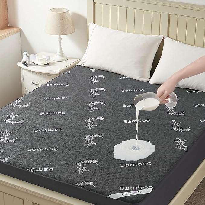 BEDLORE Full Size Mattress Protector Waterproof, Mattress Pad Fitted 6-15 Inch by Bedlore