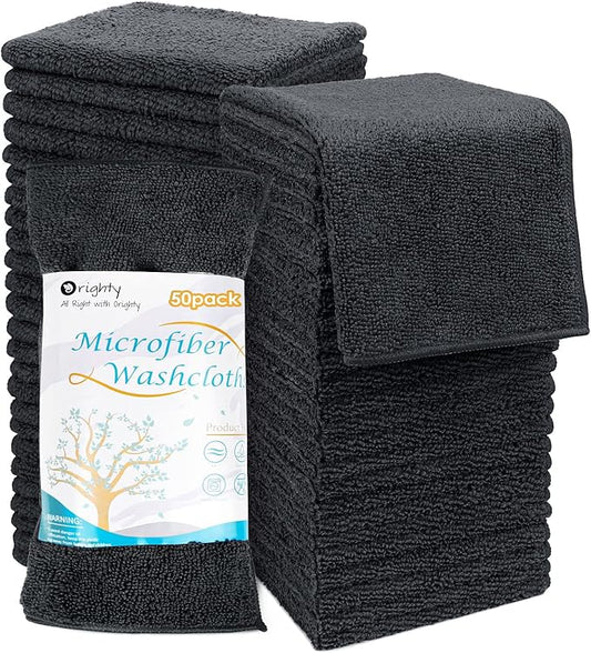 Orighty Washcloths Bulk Towels Set 50 Pack, Highly Absorbent and Super Soft by AllRightinOrighty