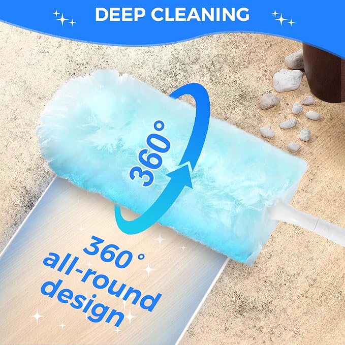 30 PCS Disposable Dusters Refills, 360 Degree Microfiber Duster Refills Kit - Image 2