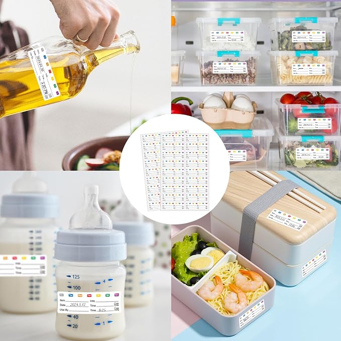 STARLIBOO Removable Multicolor Labels, Blank Stickers - Image 5