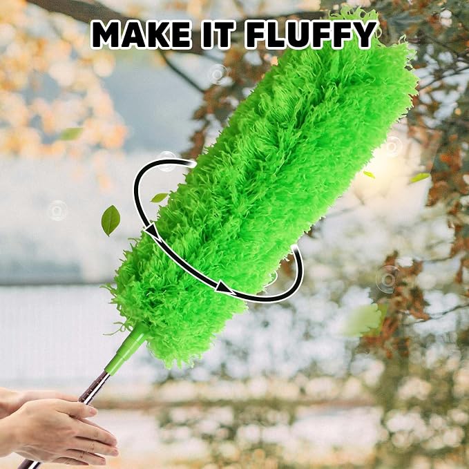 Cobweb Duster with Extension Pole, Bafezoze Ceiling Fan Duster with Long Handle - Image 7