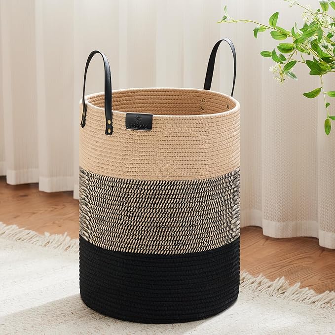 VIPOSCO Tall Laundry Basket, Large Dirty Clothes Hamper by VIPOSCO