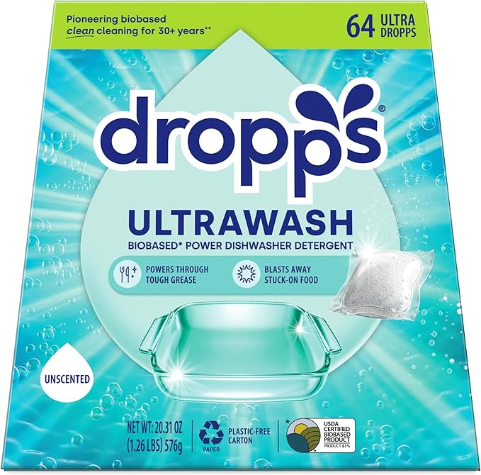 Dropps UltraWash Dishwasher Pods, Unscented by Dropps
