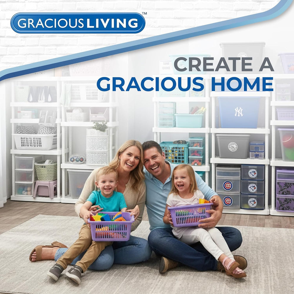 Gracious Living 5 Shelf Unit, Storage Shelves and Rack for Home
