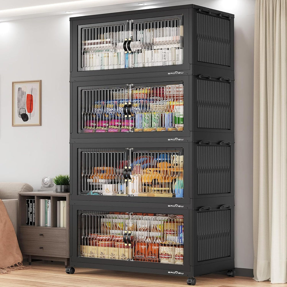 BROVIEW 800Qt Extra Large Stackable Storage Bins