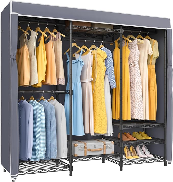 VIPEK V5C Covered Clothes Rack Heavy Duty Portable Closet Wardrobe, by VIPEK