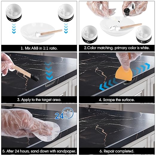 Tile & Fiberglass Tub Repair Kit, Porcelain Sink Repair Kit, Countertop Repair - Image 5