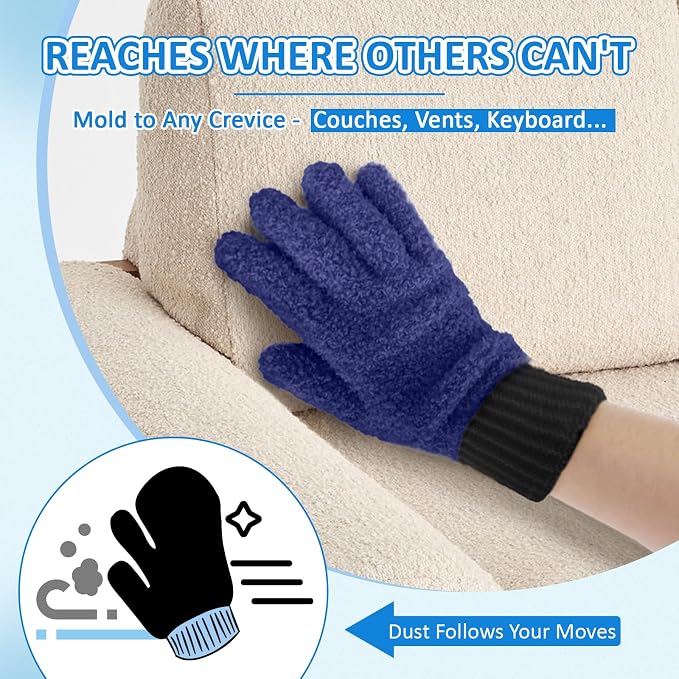 MIG4U 2 Pairs Microfiber Gloves - Image 8