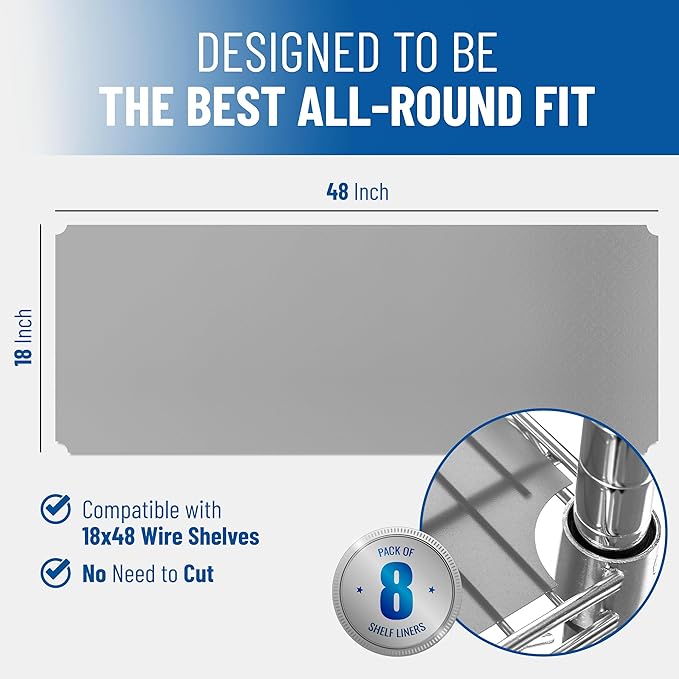 Sterling Shelf Liners Wire Rack Covers: Plastic Shelf Liner Cover - Image 2
