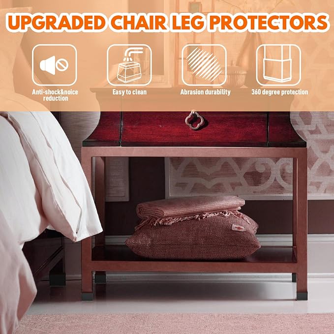 Rectangle Chair Leg Protectors for Hardwood Floors - Image 7