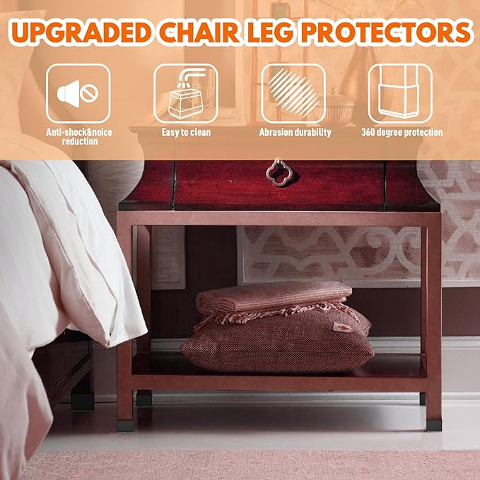 Rectangle Chair Leg Protectors for Hardwood Floors - Image 7