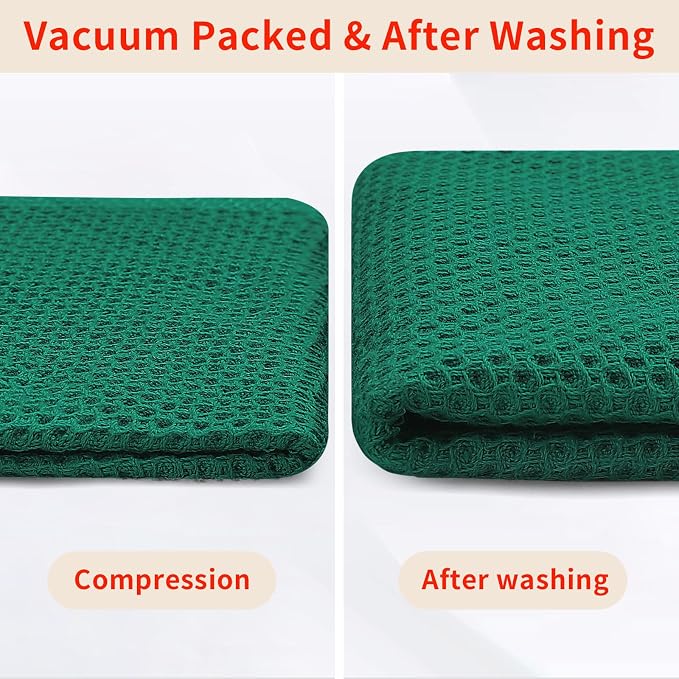 Homaxy 100% Cotton Waffle Weave Kitchen Dish Cloths, Ultra Soft Absorbent Quick - Image 7