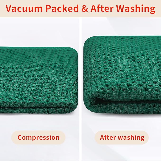 Homaxy 100% Cotton Waffle Weave Kitchen Dish Towels, Ultra Soft Absorbent Quick - Image 7
