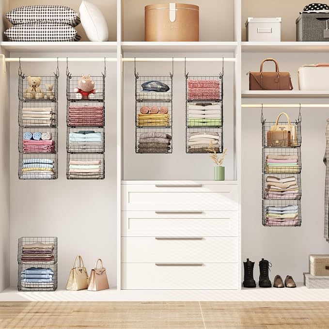 4 Tier Closet Hanging Organizer, Closet Organizers and Storage - Image 4