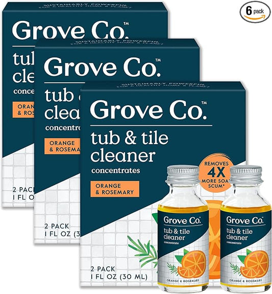 Grove Co. Tub and Tile Cleaner, Refill Concentrate Plant-Based Household by GroveCo