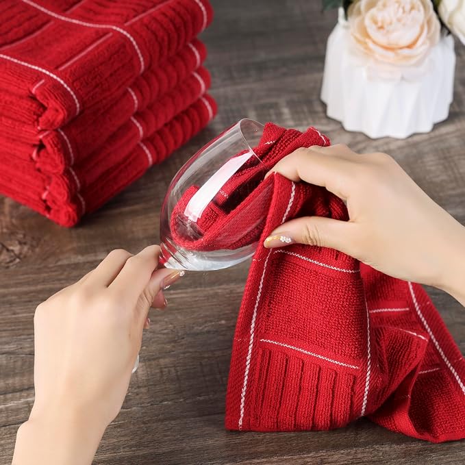 Glynniss Kitchen Towels and Dishcloths Set, Four Kitchen Dish Towels 16x26 - Image 4