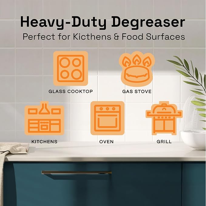 Clean Republic Heavy-Duty Degreaser, Stove Tops, and More, 1 Gallon Bottle - Image 5