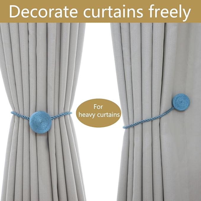 Magnetic Curtain Tiebacks - 12mm Magnetic Tie Backs - Image 5